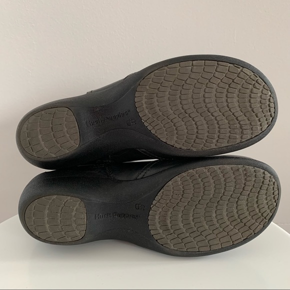 Hush Puppies Kana - Black Leather Waterproof Insulated Ankle Boots - Size 8.5M - Picture 7 of 14